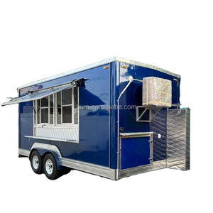 รถพ่วงบรรทุกอาหารเคลื่อนที่พร้อมห้องครัวในตัว รถพ่วงบรรทุกสินค้าแบบปิด ขายในสหรัฐอเมริกาและออสเตรเลีย - Product Image 3