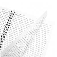 Cuaderno Espiral Personalizado 215x152mm, 80 Hojas, Papel Rayado, Encuadernado con Espiral, Cubierta Impresa, Papelería para la Escuela y Oficina