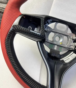 Volante de Fibra de Carbono Personalizado <span class=keywords><strong>Rojo</strong></span> y Negro YLC para la Serie <span class=keywords><strong>Maserati</strong></span> - Product Image 3