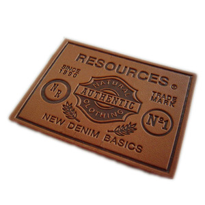 Tùy chỉnh-thực hiện 3D hình chữ nhật giả <span class=keywords><strong>PU</strong></span> da eo tag phụ kiện in logo jeans hat dấu hiệu-Nhãn da cá nhân - Product Image 1