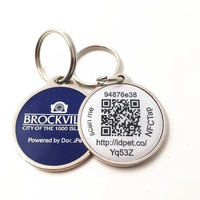 Ustom-collar de epoxi programable NFC para mascotas, etiqueta para mascotas con código QR para perros y gatos