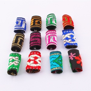 Ruyan africain femmes fille Dreadlock perles cheveux tresse redoute tissu coloré tresse manchette tissu tressage cheveux accessoires - Product Image 4
