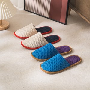 Hôtel, hôpital, <span class=keywords><strong>spa</strong></span> de haute qualité Pantoufles jetables confortables et chaudes à rayures corail pour hommes et femmes - Product Image 3