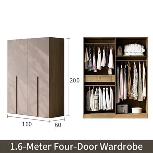 Muebles de dormitorio principal, armario a medida, estilo escandinavo, personalización completa, moderno, maximiza el almacenamiento, armario empotrado de madera contrachapada - Product Image 2