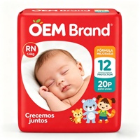 Couches pour bébés personnalisées de marque privée, service OEM ODM, fabricant de couches douces et respirantes, conception d'emballage personnalisée