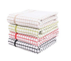 Large Kitchen Terry Towels Cotton Dish <b>Cloths</b> Quick-Dry Checkered Absorbent Best Terry Towel - Product Image 1
