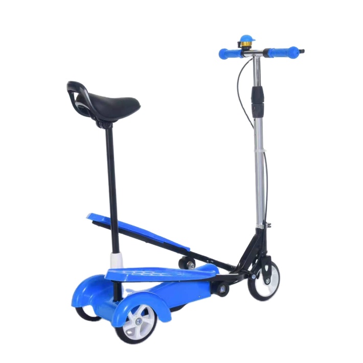 Мерцающий 3-колесный Детский самокат Pro Frog Swing/Детский самокат для ног/Детский самокат лягушки