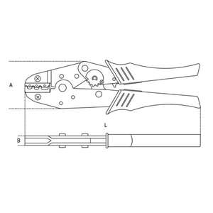 BETA - 016080001 Crimping pliers for insulated terminals with <b>pressure</b> <b>regulator</b> CRIMPING PLIERS AND TERMINALS - Product Image 2