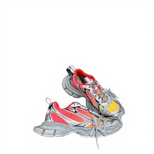 Sneakers de course unisexes multicolores, respirantes, avec empeigne en mesh, lacets, semelle épaisse et coussinée, antidérapantes, chaussures décontractées streetwear - Product Image 1