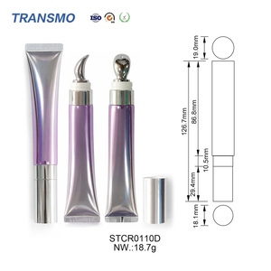 <b>Lip</b> Treatment Dispensing Pipe Attached Metal Dauber Tip Recyclable Plastic Cosmetic Hose For Solid <b>Lip</b> Balm Homemade Packing - Product Image 4