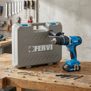 FERVI 20V Max Perceuse à percussion sans fil sans balais, moteur électrique variable, batterie, usage industriel et DIY, personnalisable OEM, max 40mm - Product Image 2