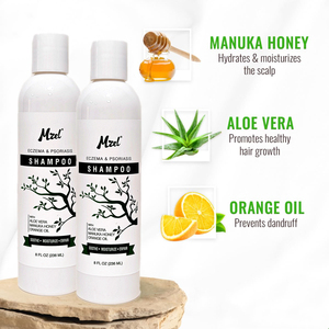 Champú para el Eccema y la Psoriasis para el Alivio del Cuero Cabelludo, <span class=keywords><strong>Tratamiento</strong></span> para la Picazón - Champú Anticaspa y para el Cuero Cabelludo Seco - Product Image 2