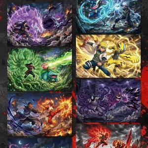 Serie DM Pokemoned Battle Dimension, Pannello Artistico Shikishi, Carta Colorata, Decorazione Collezionabile Anime, Dipinto Decorativo con Personaggi dei Cartoni Animati - Product Image 2