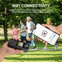 Cámara Deportiva Portátil 4K HD, Grabación Dual Delantera y Trasera, Mini Cámara de Bolsillo para Exteriores con Pantalla de 1.5'', Grabadora de Video WiFi
