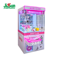 Mini machine à griffes rose, un joueur, néon LED, cabinet en acrylique, à monnayeur, faible consommation 80W, pour salle de bowling