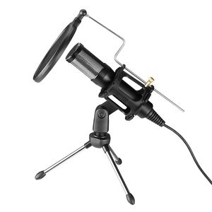 Kit de microphone à condensateur USB support en métal et plastique pour ordinateur de studio <span class=keywords><strong>YouTube</strong></span> diffusion en direct karaoké ordinateur portable - Product Image 1