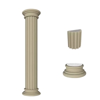 Colonnes romaines décoratives en polystyrène expansé (EPS) pour la décoration murale extérieure des villas, centres commerciaux, appartements - Ignifuges et durables