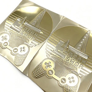 Custom Gold Electroform <strong>Gaming</strong> Logo <strong>Sticker</strong> - Mirror Finish Game Controller Decal - Product Image 3