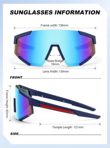 Lunettes tactiques avec 3 verres interchangeables, lunettes de sport d'extérieur - Product Image 2
