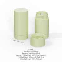 Contenant de déodorant miniature Choebe personnalisé de 7 ml, à remplissage par le haut, en plastique PP, tube anti-transpirant avec bouchon à vis
