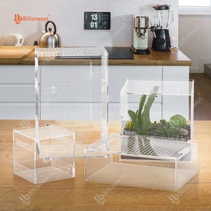 Caja de hábitat de reproducción de lagartos, insectos araña acrílicos personalizados, caracoles, Rana Arbórea, caja de hábitat para mascotas modernas - Product Image 1