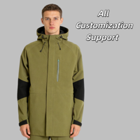Veste d'extérieur pour homme, coupe-vent, imperméable, respirante, en nylon ripstop Oxford, avec fermeture éclair, idéale pour la randonnée, l'agriculture et les activités champêtres.