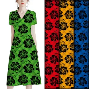 Henry Fabrics Factory Rayon New Design Guam Style Viscose Printed Fabric For Micronesian Mumu Dresses