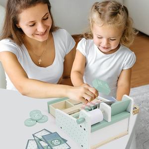 Set <span class=keywords><strong>di</strong></span> giocattoli in legno per bambini giochi <span class=keywords><strong>di</strong></span> ruolo <span class=keywords><strong>registratore</strong></span> <span class=keywords><strong>di</strong></span> <span class=keywords><strong>cassa</strong></span> - Product Image 3