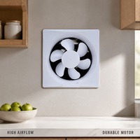 Ventilateur d'extraction universel avec volet anti-odeur pour fenêtre, idéal pour salle de bain et cuisine