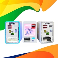 Mini distributeur automatique de pièces de monnaie en acier inoxydable avec garantie d'un an pour les centres de jeux et d'amusement