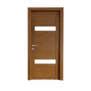 Nouvelles portes WPC Yingkang avec verre, écologiques, durables, à assembler, avec grain de bois pour appartement - Product Image 1