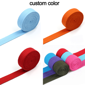 Custom Cotton Viés Belt Rolls Bag Twill Cotton Strap <span class=keywords><strong>Herringbone</strong></span> <span class=keywords><strong>Tape</strong></span> Twill Thick Woven Cotton Ribbon Webbing para Bag Handle