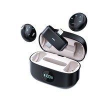Microphone Lavalier Magnétique Sans Fil K31pro avec Connecteurs 8 broches et USB Type-C pour Diffusion en Direct et Enregistrement Audio