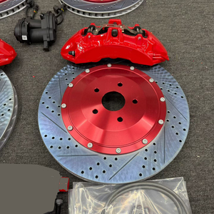 Kit <span class=keywords><strong>de</strong></span> freinage sur mesure <span class=keywords><strong>peint</strong></span> à la main avec étrier 6 pistons, disques <span class=keywords><strong>de</strong></span> <span class=keywords><strong>frein</strong></span> surdimensionnés, étrier 4 pistons et <span class=keywords><strong>frein</strong></span> <span class=keywords><strong>de</strong></span> stationnement électronique EPB pour Toyota Alphard 30 Vellfire - Product Image 2