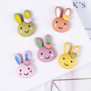 จี้เรซิ่นรูปกระต่าย อุปกรณ์ตกแต่งการ์ตูนกระต่าย สำหรับทำเคสมือถือ DIY - Product Image 3