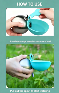 Bouteille d'eau portable pour chien en acier inoxydable 304, gobelet à boire pour animaux de compagnie pour les promenades - Product Image 6