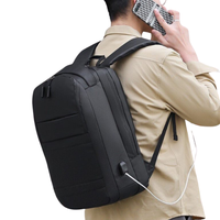 Sac à dos intelligent antivol HASUN avec chargeur USB, couleur et logo personnalisables, imperméable, pour affaires et shopping, tendance