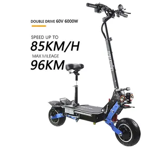 Halo Knight T108 10 inch Tire Electric Scooter Adults E scooters 60V Dual Motor Each 3000 Watt Electric With Battery