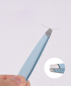 Pinzas de Acero Inoxidable de Alta Calidad para Cejas, Marca Privada, Instrumento de Belleza para el Hogar, para Extensión de Pestañas, GZ RTS, Pedido Mixto al por Mayor - Product Image 3