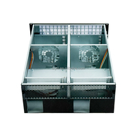 Chassis Server Rak 4U L600W436H177mm Baja SGCC 1.0mm + Panel Aluminium 6mm Dual Mini-ITX MB 2U PSU Redundant 2*2.5" HDD