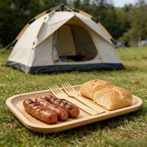 Tenedor <span class=keywords><strong>de</strong></span> Madera Resistente <span class=keywords><strong>de</strong></span> 16 cm, Tenedor <span class=keywords><strong>de</strong></span> Bambú <span class=keywords><strong>de</strong></span> 17 cm, Sin Astillas, Tenedores <span class=keywords><strong>de</strong></span> Bambú Desechables, Resistentes al Calor, Compostables, Aptos para Alimentos, para Hoteles - Product Image 4