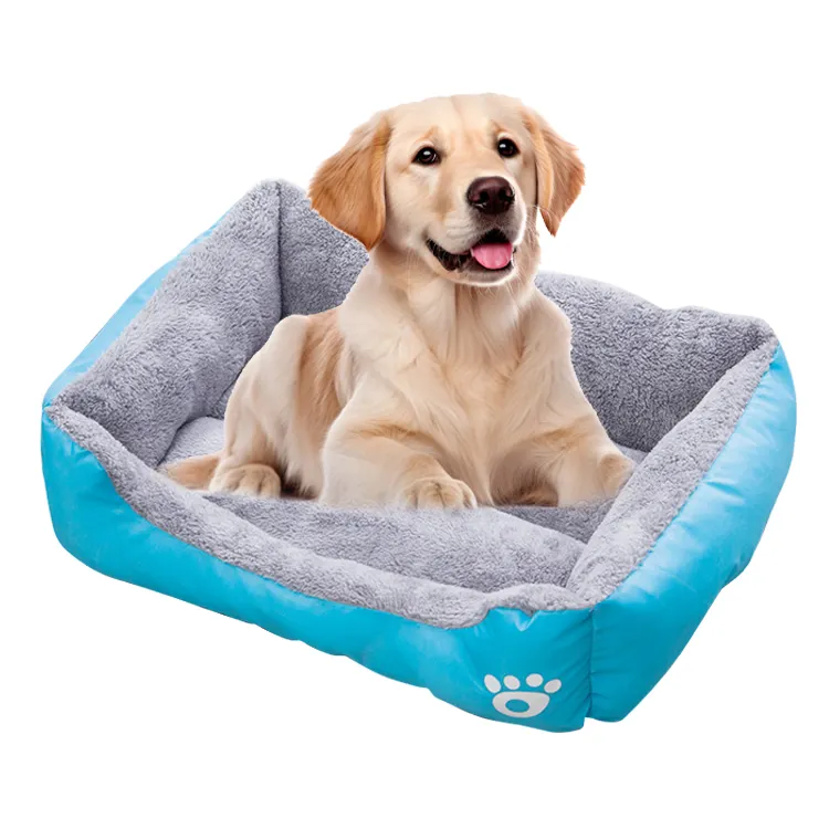 Pet Cama De Cachorro Grande Casa Quente Ninho Quadrado Doce-colorido Pet Kennel Para Pequenas Médias Grandes Cães Cachorro de Gato Cachorro Plus Size Cão