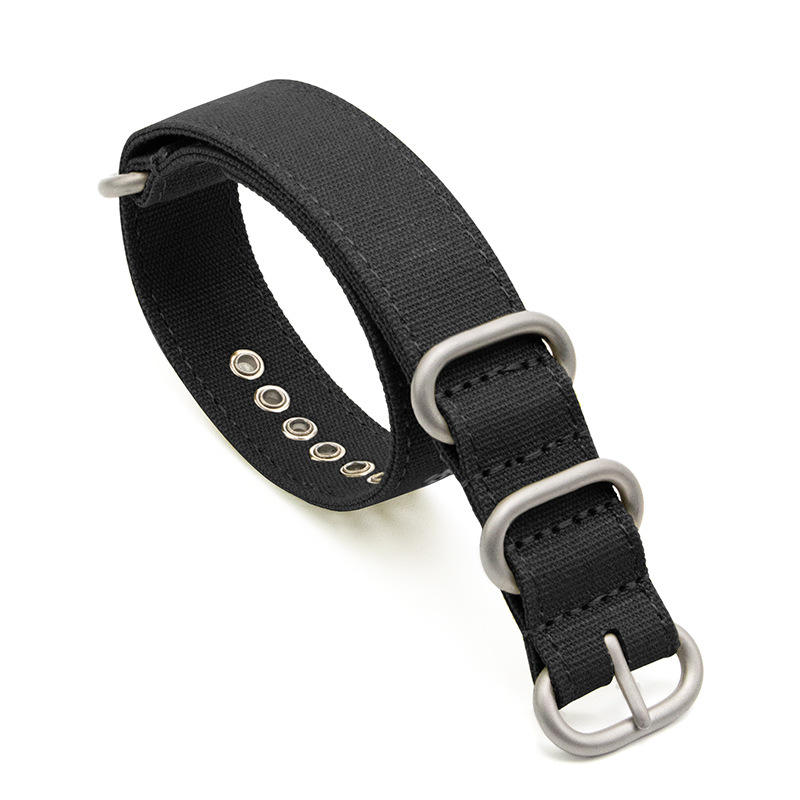 Black silver buckle