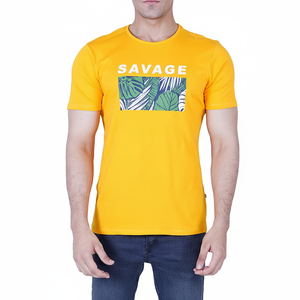 Camisetas de hombre de alta calidad Poliéster Hecho en algodón Camisetas deportivas de manga corta con camiseta de sublimación personalizada - Product Image 1