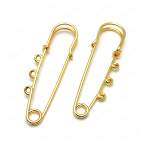 Usine de gros personnalisé or décoratif grandes <span class=keywords><strong>épingle</strong></span>s de sûreté avec des boucles pour poussette <span class=keywords><strong>épingle</strong></span>s décoration - Product Image 2