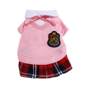 Factory Wholesale Campus Style <b>Pet</b> Dog Couple Wear Student Wear - Product Image 2