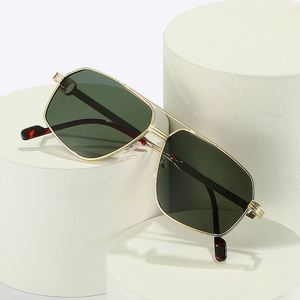 Gafas de Sol Polarizadas de Metal Retro para Mujer, Estilo Piloto con Doble Puente, para Hombre, Venta al Por Mayor, Moda 2022 - Product Image 1