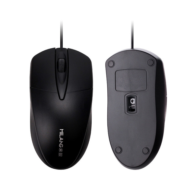 MiLang M1 Gaming Laser Optical Mouse USB Wired Right-Handed for Laptops and Desktops Used in Stock