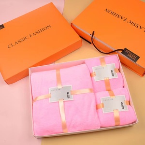 3PC thiết lập san hô khăn tắm thiết lập cho người lớn mềm thấm mặt KHăn Thời Trang Thư Thêu hộ gia đình phòng tắm khăn - Product Image 4