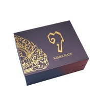 Boîte d'emballage cadeau de parfum noir de luxe masque Bracelet de soins de la peau pierre précieuse carton de jade boîte de papier cadeau saint valentin avec logo
